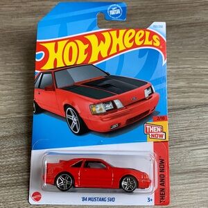 Hot Wheels 1984 Mustang SVO Red 1980s 80s Red Muscle Pony Car Hotwheels 2024 New